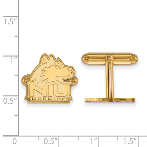 Gold Plated Sterling Silver Northern Illinois University Cuff Links by LogoArt