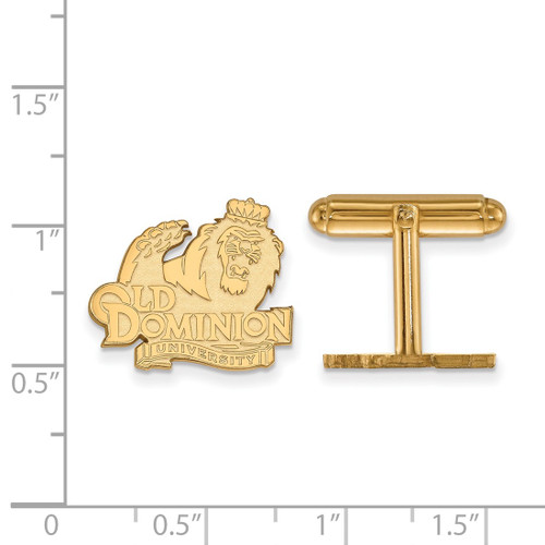 Gold Plated Sterling Silver Old Dominion University Cuff Links by LogoArt