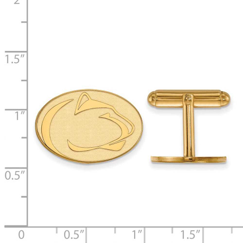 Image of Gold Plated Sterling Silver Penn State University Cuff Links by LogoArt