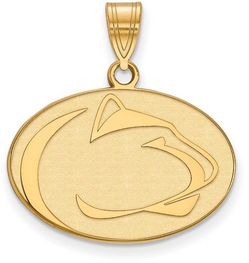 Image of Gold Plated Sterling Silver Penn State University Medium Pendant by LogoArt