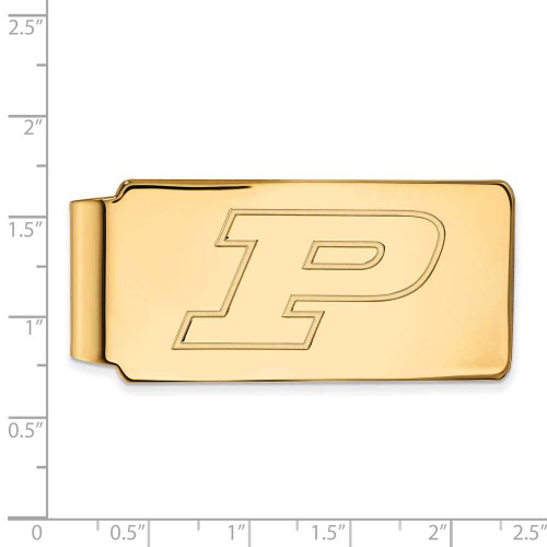 Image of Gold Plated Sterling Silver Purdue Money Clip by LogoArt
