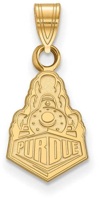 Image of Gold Plated Sterling Silver Purdue Small Pendant by LogoArt (GP037PU)