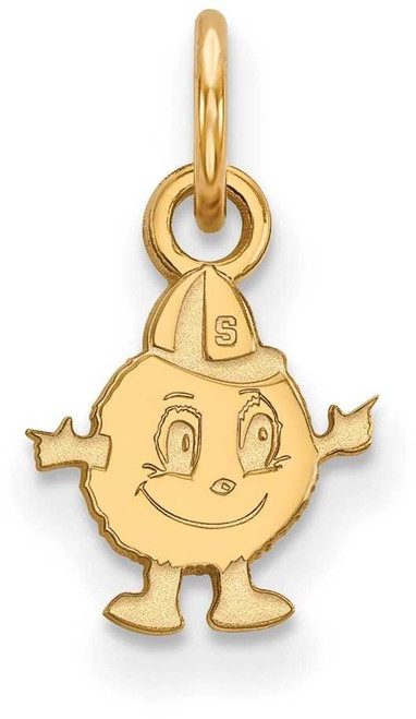 Image of Gold Plated Sterling Silver Syracuse University X-Small Pendant LogoArt GP022SYU