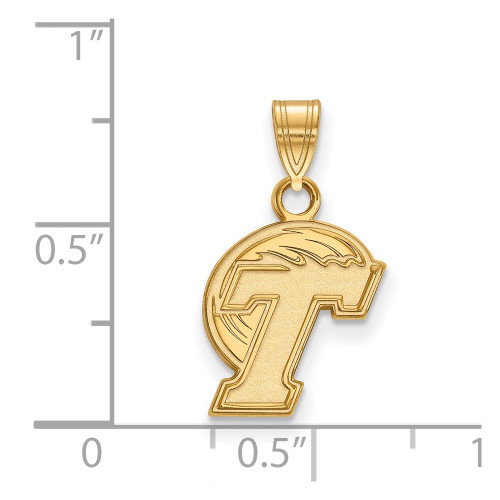 Gold Plated Sterling Silver Tulane University Small Pendant by LogoArt