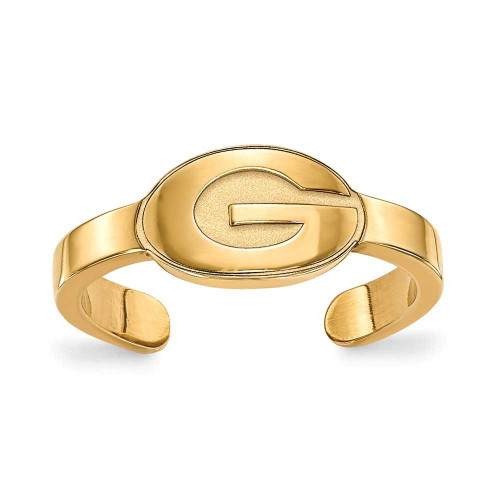 Image of Gold Plated Sterling Silver University of Georgia Toe Ring by LogoArt