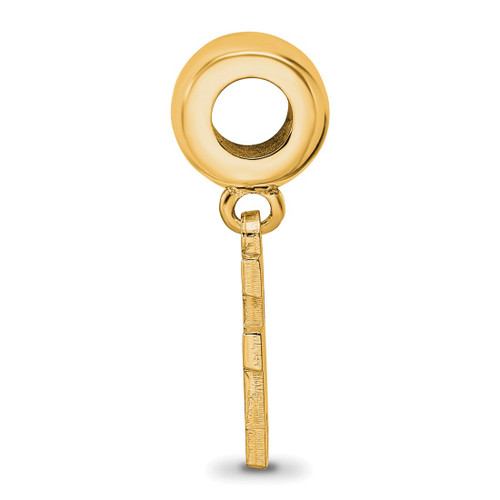 Gold Plated Sterling Silver University of Houston Small Dangle Bead by LogoArt