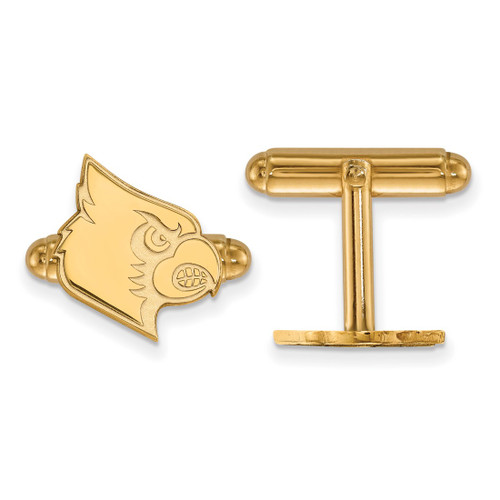 Gold Plated Sterling Silver University of Louisville Cuff Links LogoArt GP048UL