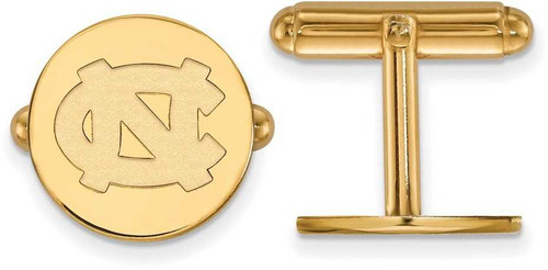 Image of Gold Plated Sterling Silver University of North Carolina Cuff Links by LogoArt