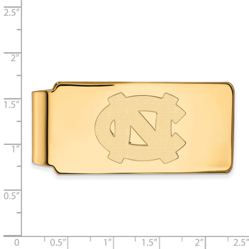 Gold Plated Sterling Silver University of North Carolina Money Clip by LogoArt
