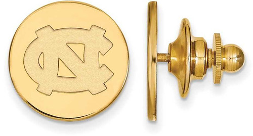 Image of Gold Plated Sterling Silver University of North Carolina Tie Tac by LogoArt