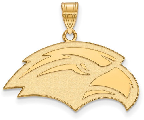 Gold Plated Sterling Silver University of Southern Miss Medium LogoArt Pendant