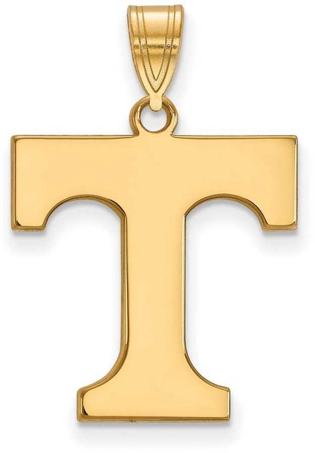 Image of Gold Plated Sterling Silver University of Tennessee Lg Pendant LogoArt GP004UTN