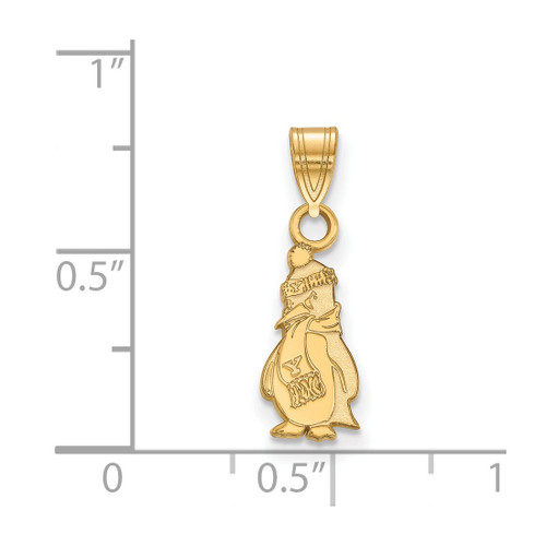 Gold Plated Sterling Silver Youngstown State University Sm Pendant LogoArt GP005