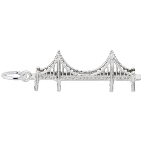 Image of Golden Gate Bridge Charm (Choose Metal) by Rembrandt