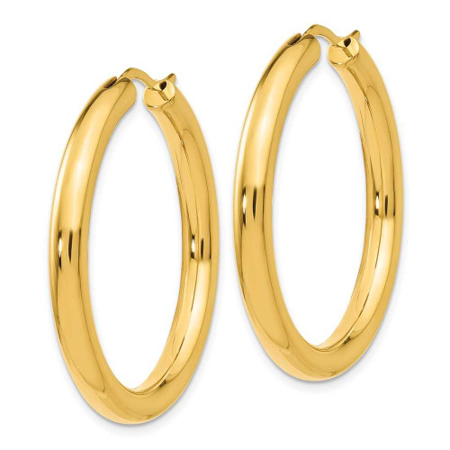 Image of 33mm Gold-Plated Sterling Silver 3.5mm Tube Earrings QLE143