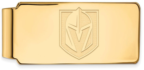 Gold-Plated Sterling Silver NHL LogoArt Vegas Golden Knights Money Clip