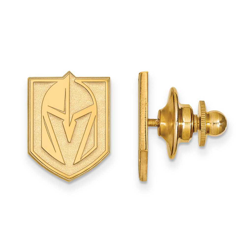 Image of Gold-Plated Sterling Silver NHL LogoArt Vegas Golden Knights Tie Tac