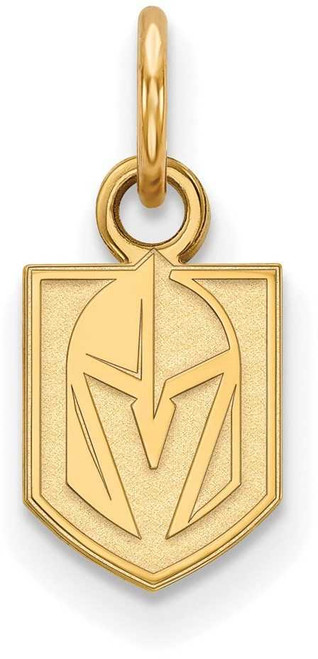 Image of Gold-Plated Sterling Silver NHL LogoArt Vegas Golden Knights XS Pendant
