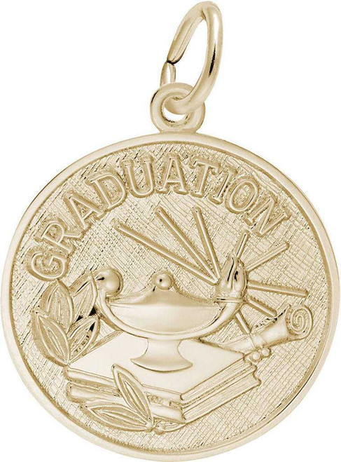 Image of Graduation Lamp Of Learning Charm (Choose Metal) by Rembrandt