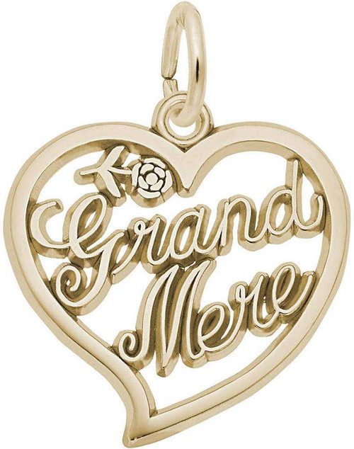 Image of Grand Mere Open Heart Charm (Choose Metal) by Rembrandt