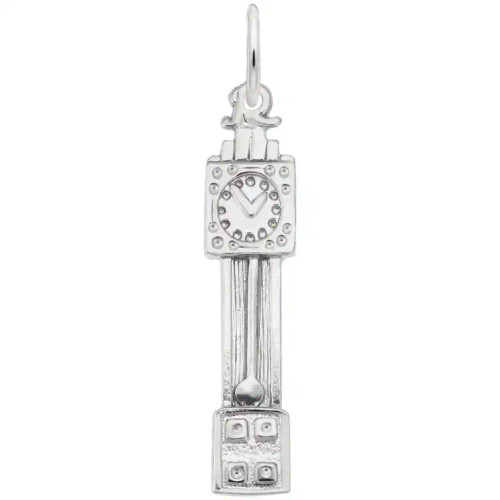 Image of Grandfather Clock Charm (Choose Metal) by Rembrandt