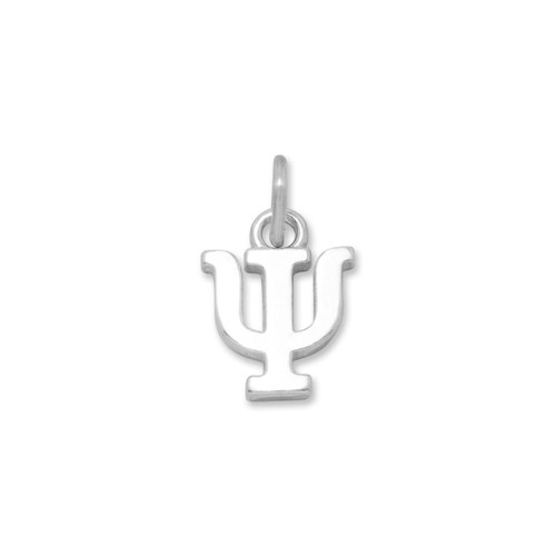 Image of Greek Alphabet Letter Charm - Psi 925 Sterling Silver - LIMITED STOCK