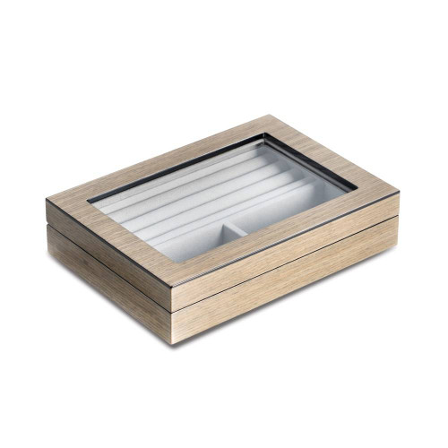Image of Grey Finish Wood Valet Box