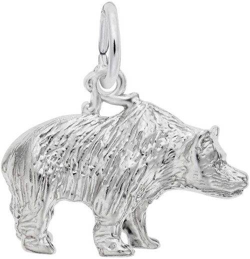 Image of Grizzly Bear Charm (Choose Metal) by Rembrandt