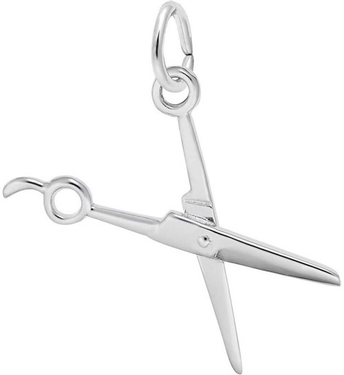 Image of Hair Cutting Scissors Charm (Choose Metal) by Rembrandt