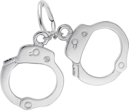 Image of Handcuffs Charm (Choose Metal) by Rembrandt