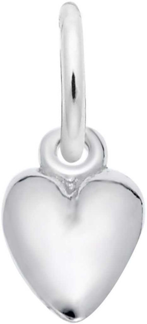 Image of Heart Accent Charm (Choose Metal) by Rembrandt