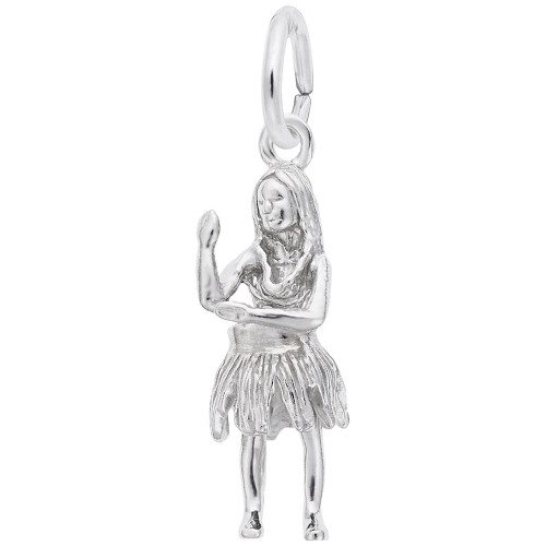 Image of Hula Dancer Charm (Choose Metal) by Rembrandt