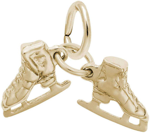 Image of Ice Skates Charm (Choose Metal) by Rembrandt