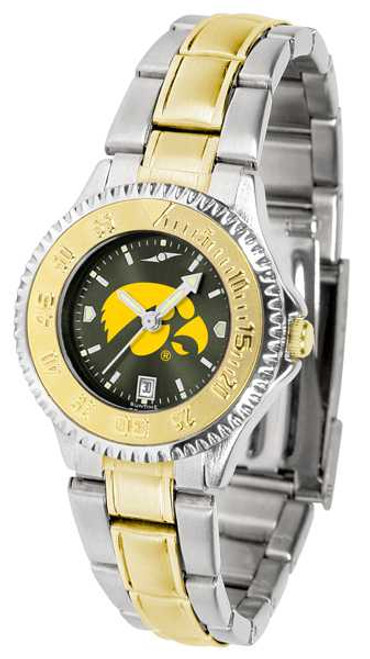 Image of Iowa Hawkeyes Competitor Ladies Two Tone AnoChrome Watch