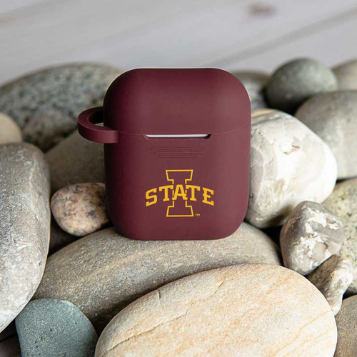 Image of Iowa State Cyclones Silicone Case Cover Compatible with Apple AirPods Battery Case - Maroon C-APA1-182