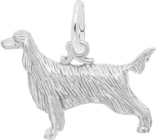 Image of Irish Setter Dog Charm (Choose Metal) by Rembrandt