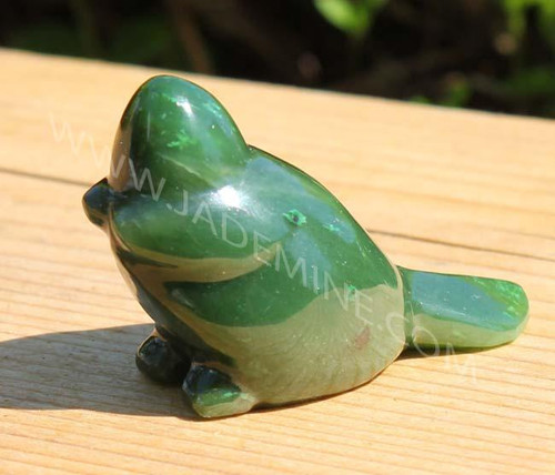 Natural Untreated Nephrite Jade Beaver