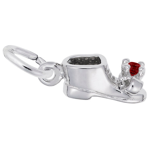 Birthstone Baby Bootie Charm Series - 0473-Silver-01s-Babyshoe-Jan-RC.jpg