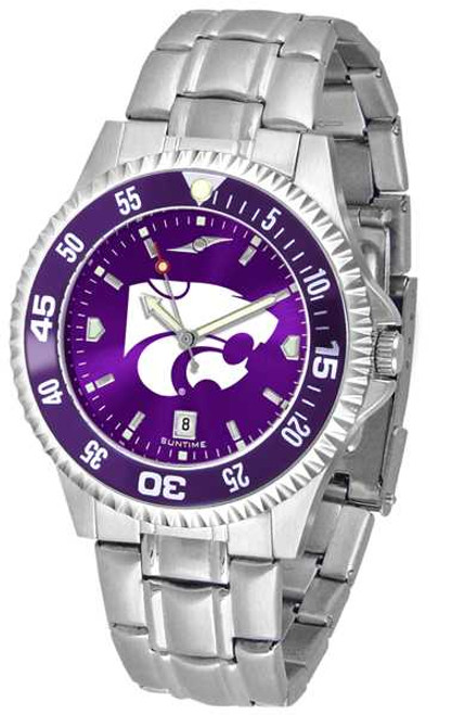 Image of Kansas State Wildcats Competitor Steel AnoChrome Color Bezel Mens Watch