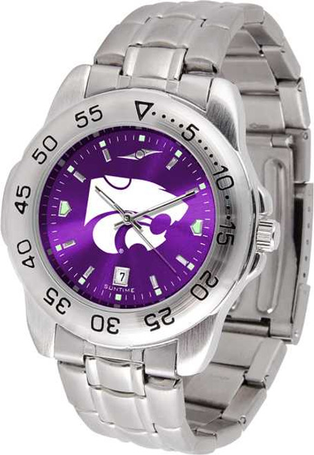 Image of Kansas State Wildcats Sport Steel AnoChrome Mens Watch