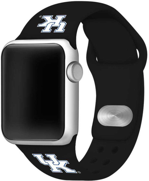 Image of Kentucky Wildcats Silicone Watch Band Compatible with Apple Watch - 38mm/40mm/41mm Black C-AB3-154-38