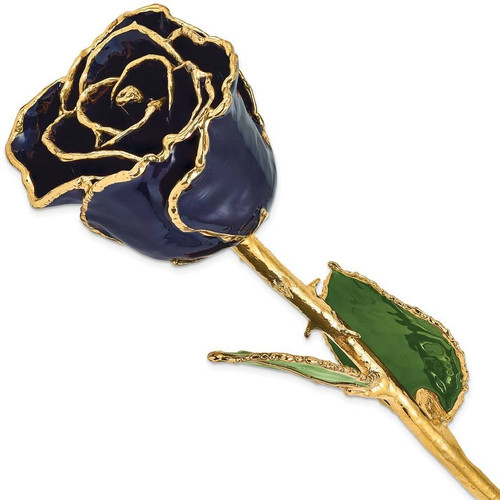 Image of Lacquer Dipped Gold-Tone Trim Twilight Rose