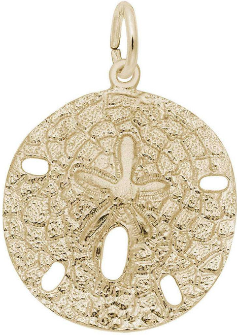 Image of Large Sand Dollar Charm (Choose Metal) by Rembrandt