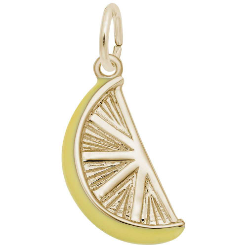 Image of Lemon Slice Charm (Choose Metal) by Rembrandt