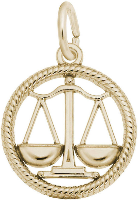 Libra Scales Charm (Choose Metal) by Rembrandt
