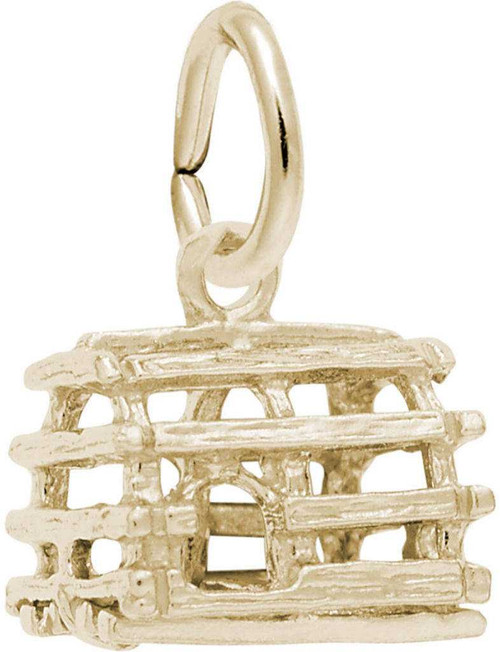 Image of Lobster Trap Charm (Choose Metal) by Rembrandt