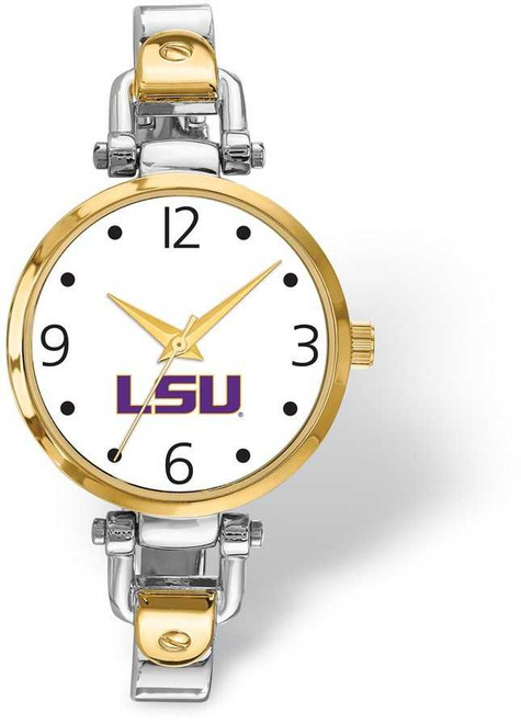 Image of LogoArt Louisiana State University Elegant Ladies 2-tone Watch