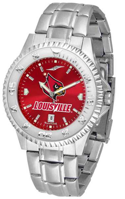 Image of Louisville Cardinals Competitor Steel AnoChrome Mens Watch
