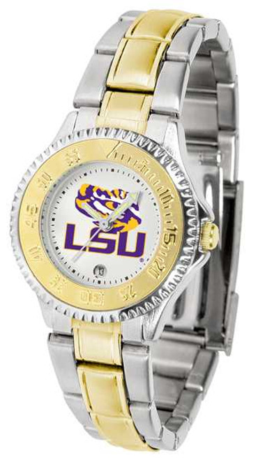 Image of LSU Tigers Competitor Ladies Two Tone Watch