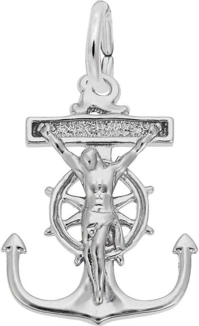 Image of Mariners Cross Charm (Choose Metal) by Rembrandt